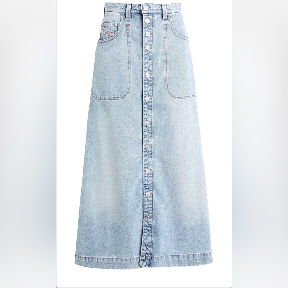 NWT DIESEL Denim maxi skirt
